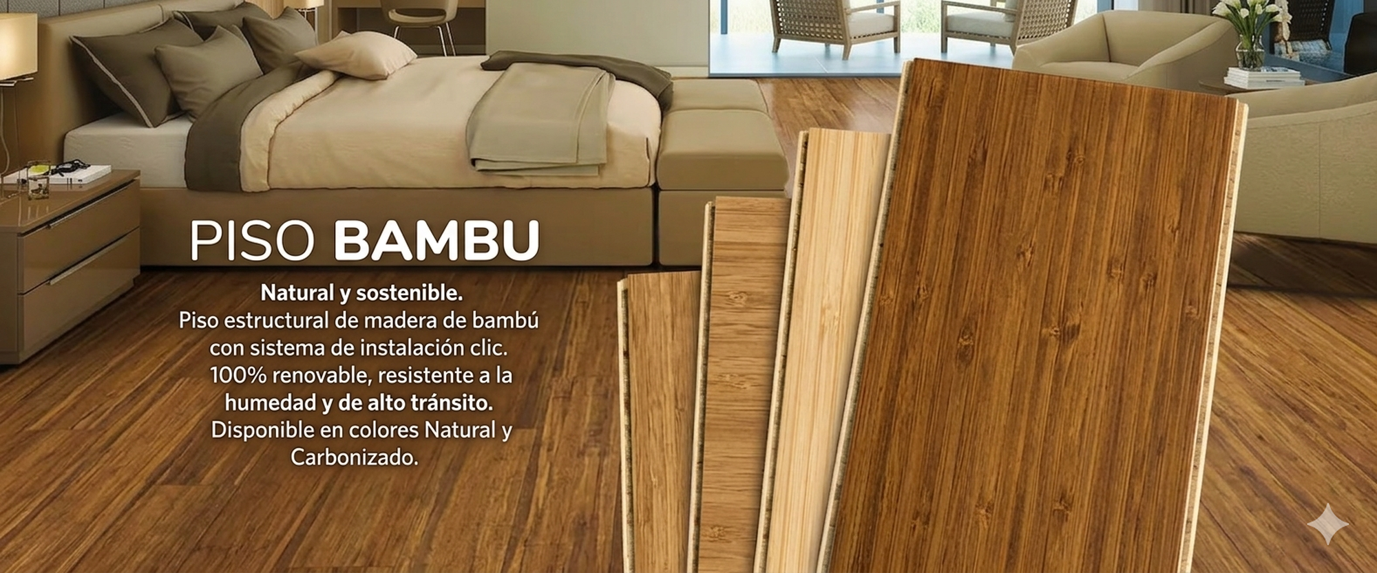 Piso Bambú