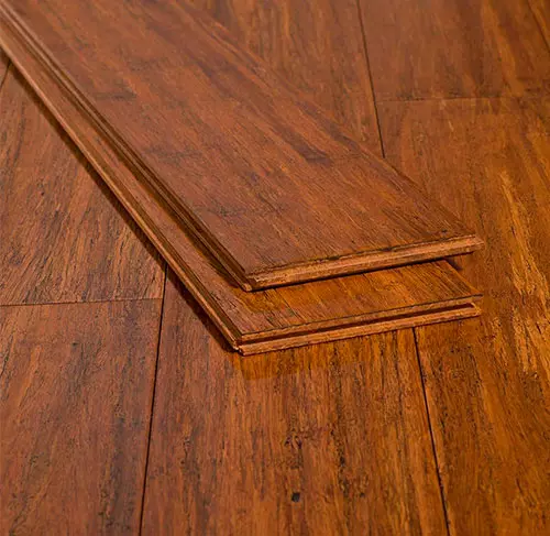 Piso de Bambu con Manto IXPE 2MM (14MMX127MMX1850MM) - (Color Carbonizado)